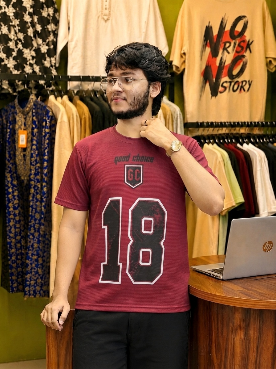 প্রিমিয়াম কটন টি-শার্ট – হার্ডার প্রিন্ট